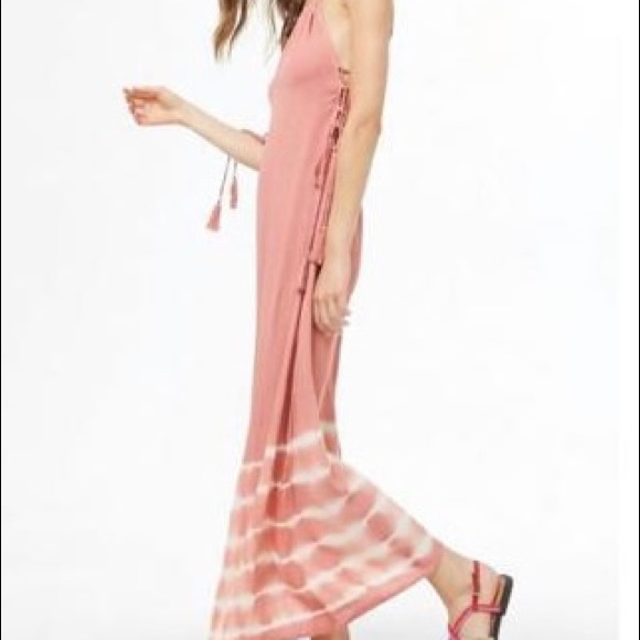 ✨Host Pick💞 Forever 21 Tie-Dye Lace-Up Maxi Dress - Picture 4 of 8